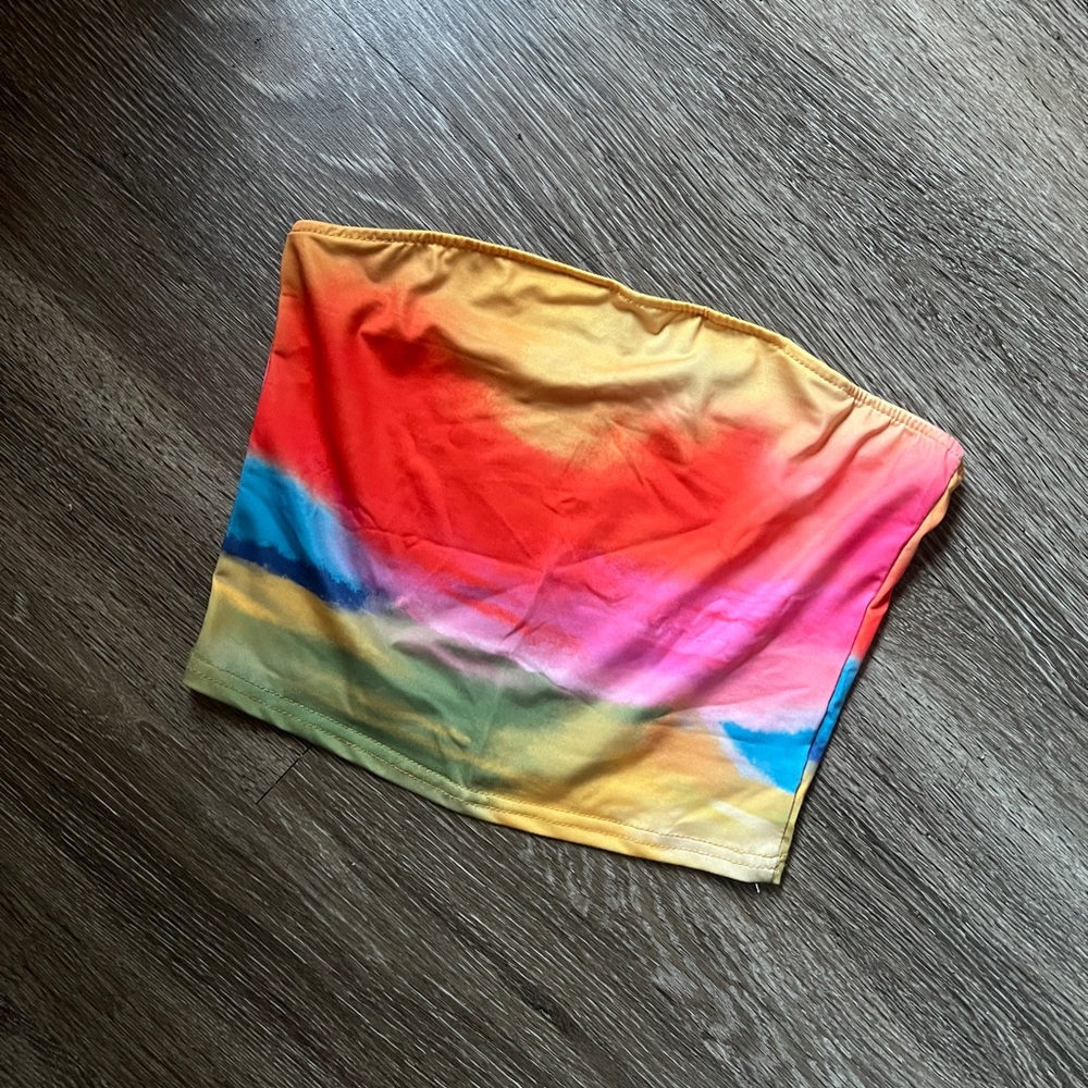 Multicolored Tube Cropped Top 💰FIRM PRICE💰